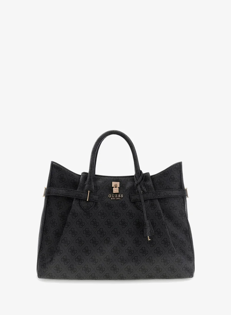 GUESS Yesba Logo Detail Satchel Bag